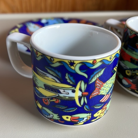 Bopla Switzerland Original porcelain Espresso Cup And Saucer Set HTF Evolution - Picture 9 of 13